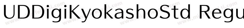 UDDigiKyokashoStd Regular字体转换